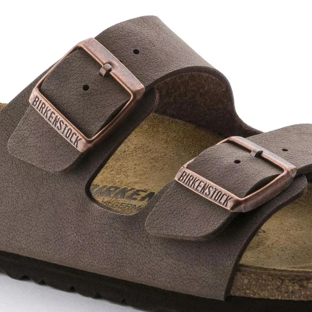 Birkenstock Arizona Birkibuc Leather Suede Footbed Sandals Mocha Men 8 Women 11